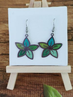 Boucles d'oreilles "Hibiscus Tropical"
