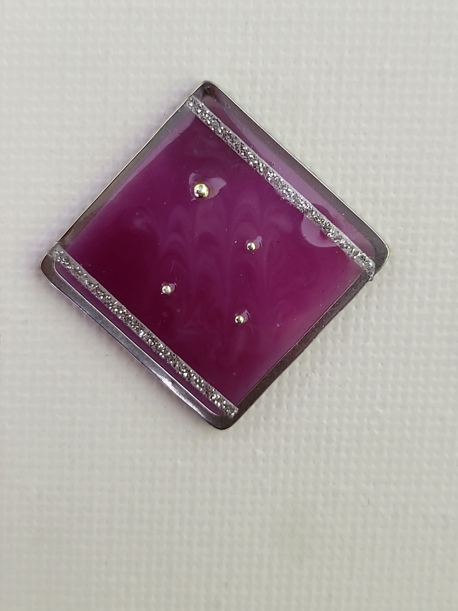 Boucles d'oreilles "Eclat pourpre"